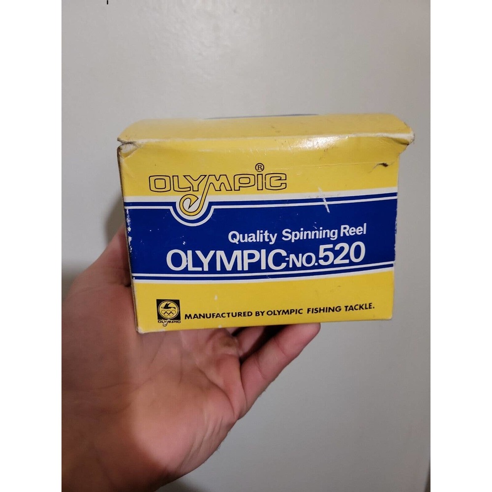 Vintage Red Olympic No.520 Fishing Reel ball bearing, high speed Retrieve.